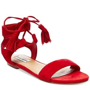Steve Madden Red Daryyn Strappy Sandal